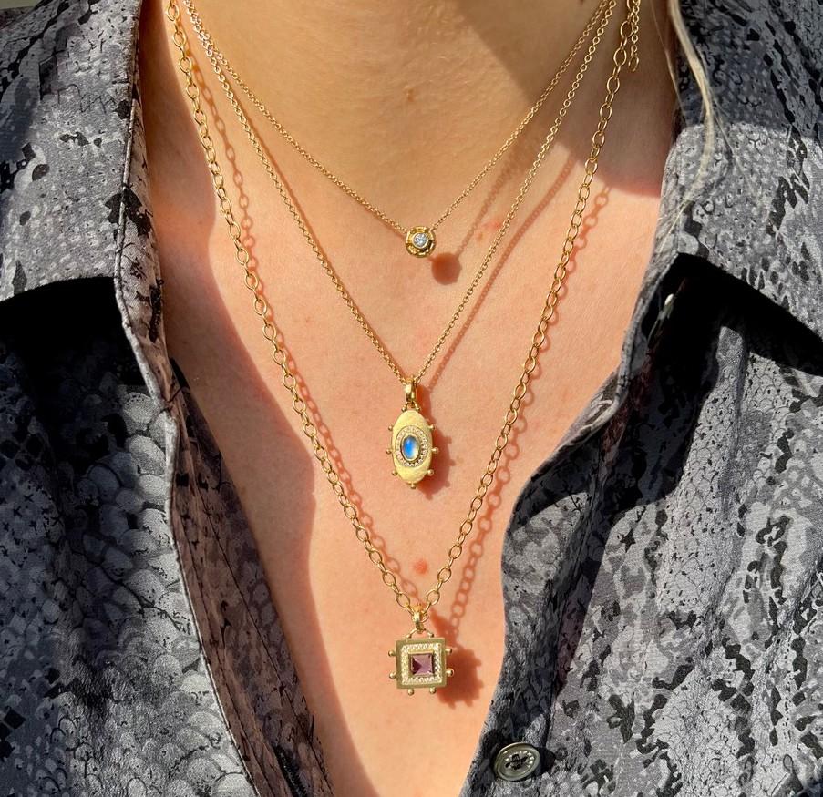Grec classique Emily Weld Collins Collier Aurifex en diamants en vente