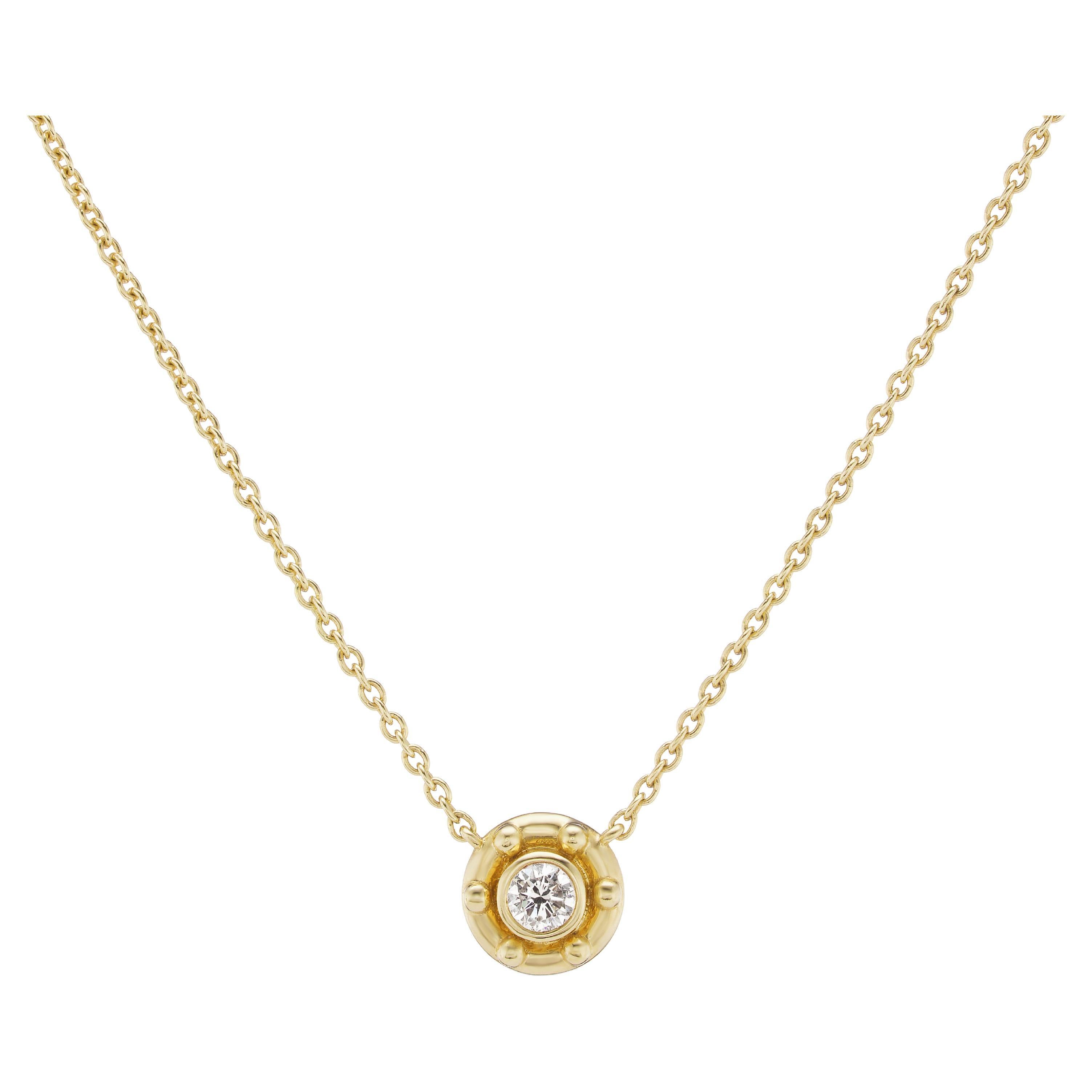 Emily Weld Collins Aurifex Necklace in Diamond For Sale