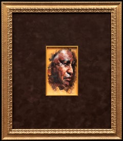 Portrait of "At Ease" by Emin Abbasov (b. 1950, Azerbaijan)