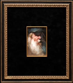 "Portrait of Horace" by Emin Abbasov (b. 1950, Azerbaijan), oil on cardboard