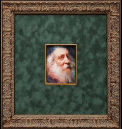 "Portrait of Zola" by Emin Abbasov (b. 1950, Azerbaijan), oil on cardboard