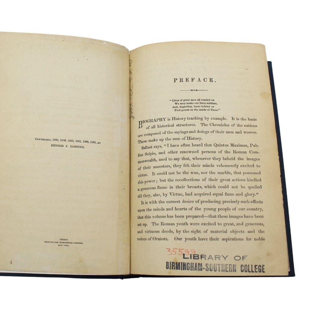 American Classical Eminent Americans by Benson J. Lossing, Illustrated, 1890 For Sale
