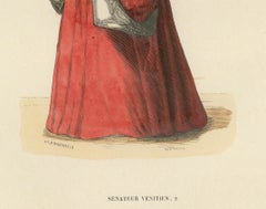Eminent Venetian Senator in Traditional Robes: A Portrayal of Political Prestige