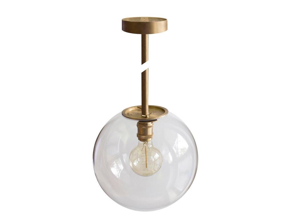 Post-Modern Emiter Brass Hanging Lamp, Jan Garncarek For Sale