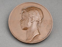 Emlle Monier : set of 7 africanists patinated bronze medals C.1930