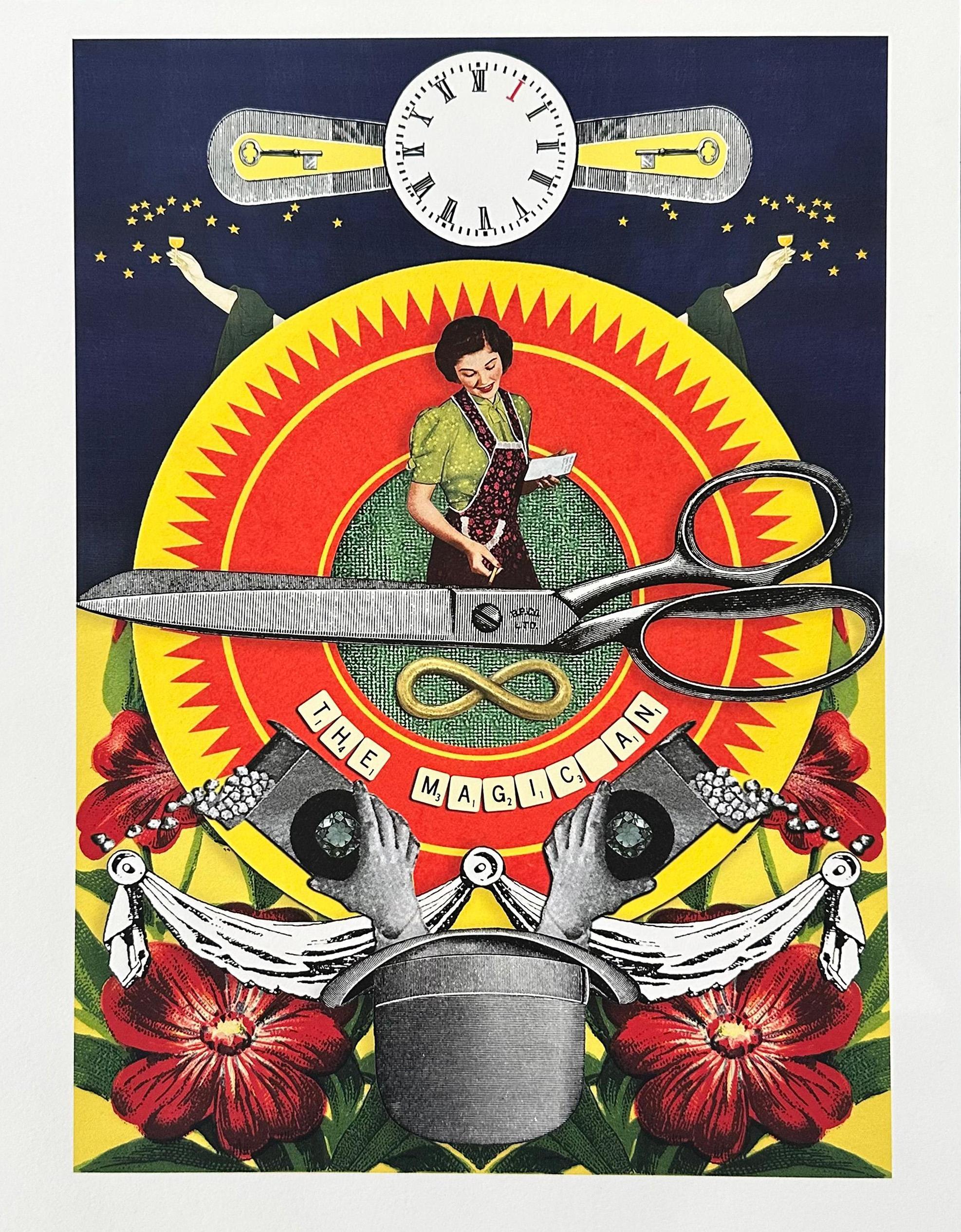 1/THE MAGICIAN, From The Tarot of The Golden Scissors Series - Brown Figurative Photograph by  Emma Anna 