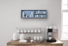 3 Clays VII, Framed Abstract Sculptures, Contemporary Ceramic Artwork