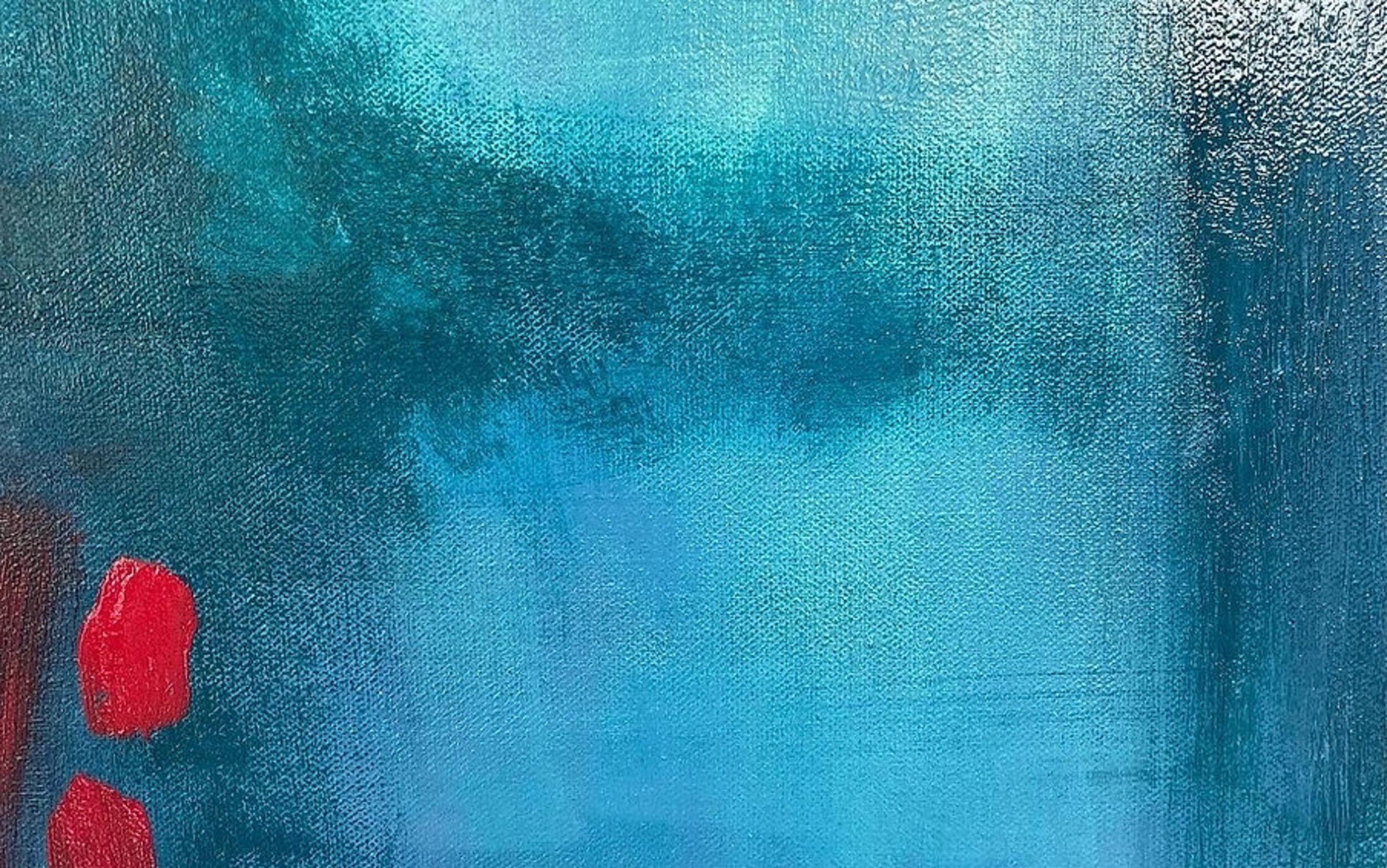 Blue Collection No: 1 - Abstract Painting by Emma Carey Baxendale