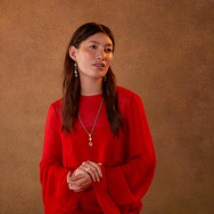 Emma Chapman Aquamarine Cabochon Teardrop Gold Plated Earrings