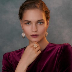 Emma Chapman Moonstone Silver Gold Plated Statement Ring