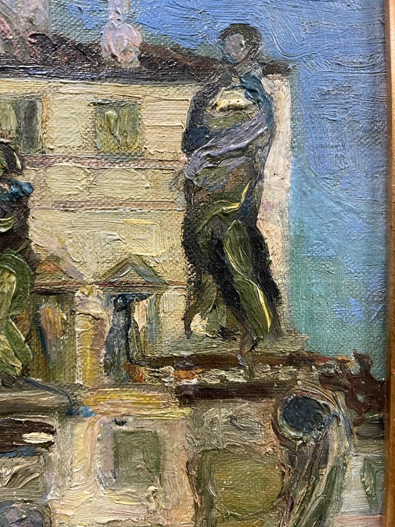 Firmato Emma Ciardi (1879-1933)
Raccolta
Olio su tela
12 pollici x 18 pollici
Firmato
Incorniciato 

Emma Ciardi (1879 - 1933) Pittrice veneziana, figlia di Guglielmo e sorella di Beppe, entrambi noti pittori, le sue opere ricevettero molta