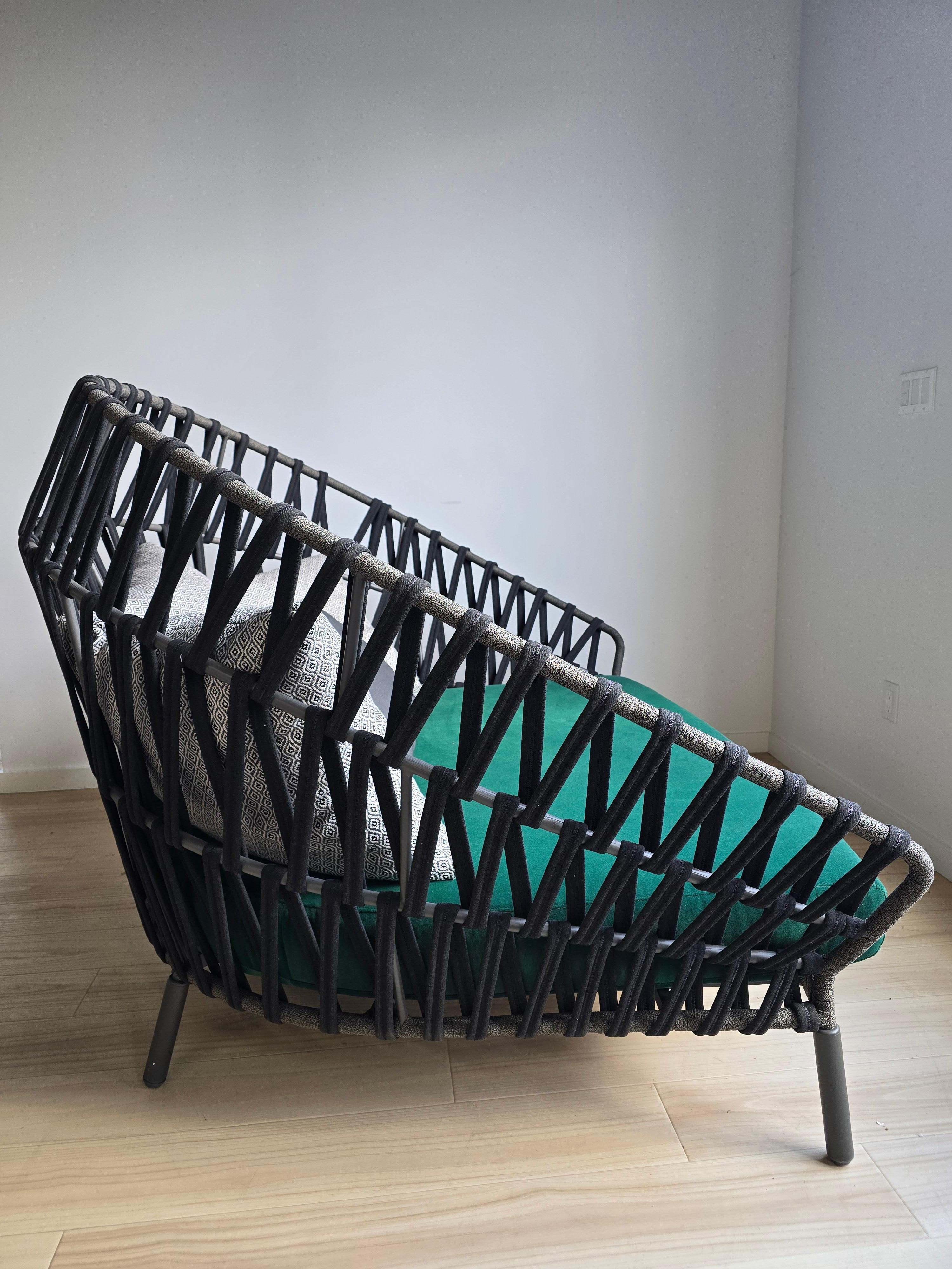Cama de día para exterior Emma Cross de Varaschin Aluminio en venta