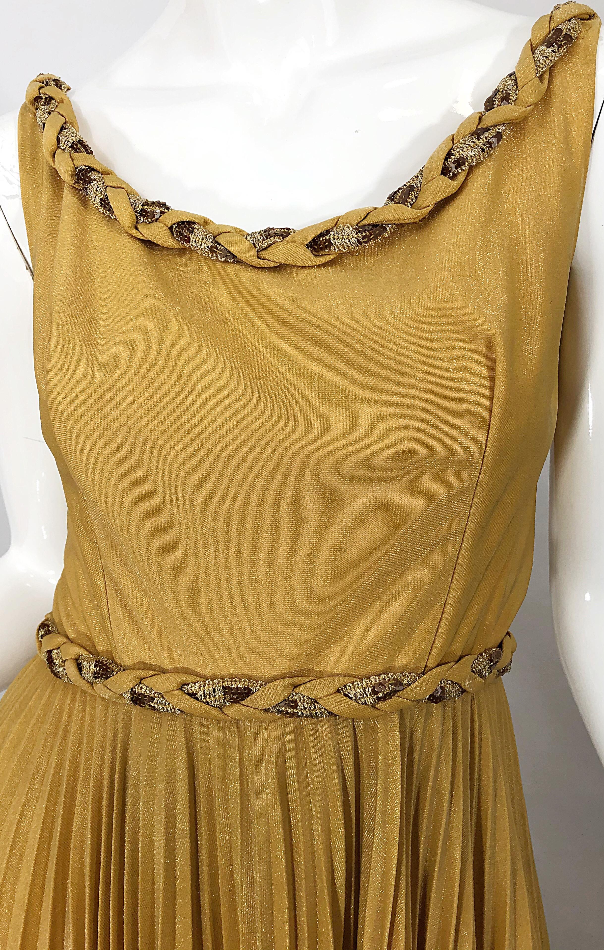 vintage gold gown