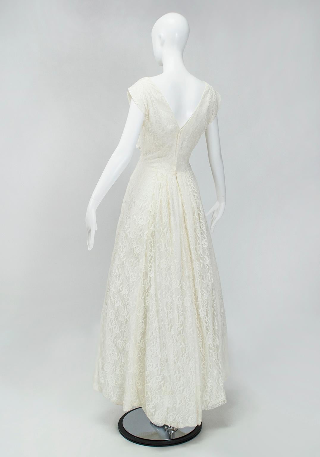 ivory lace dress