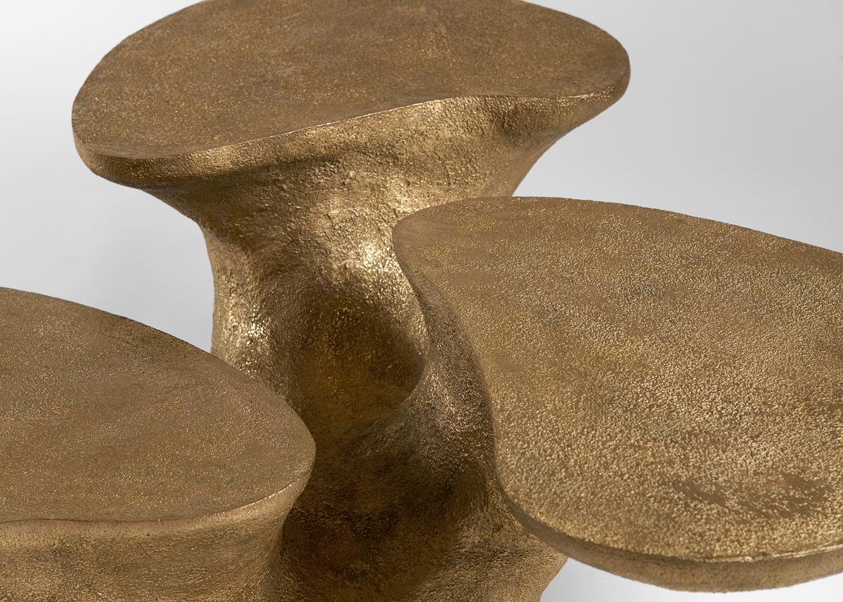 French Emma Donnersberg & Abel Carcamo, Olea, Bronze Coffee Table, France, 2022 For Sale