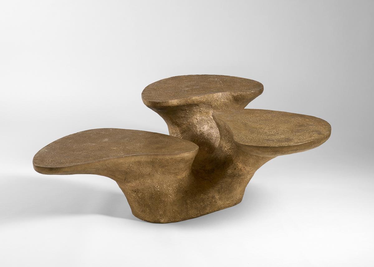 Cast Emma Donnersberg & Abel Carcamo, Olea, Bronze Coffee Table, France, 2022 For Sale