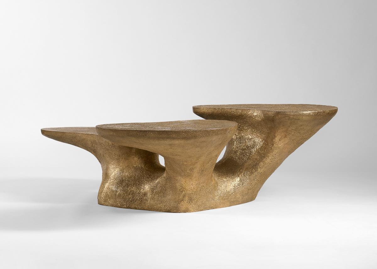 Emma Donnersberg & Abel Carcamo, Olea, Bronze Coffee Table, France, 2022 In Excellent Condition For Sale In New York, NY