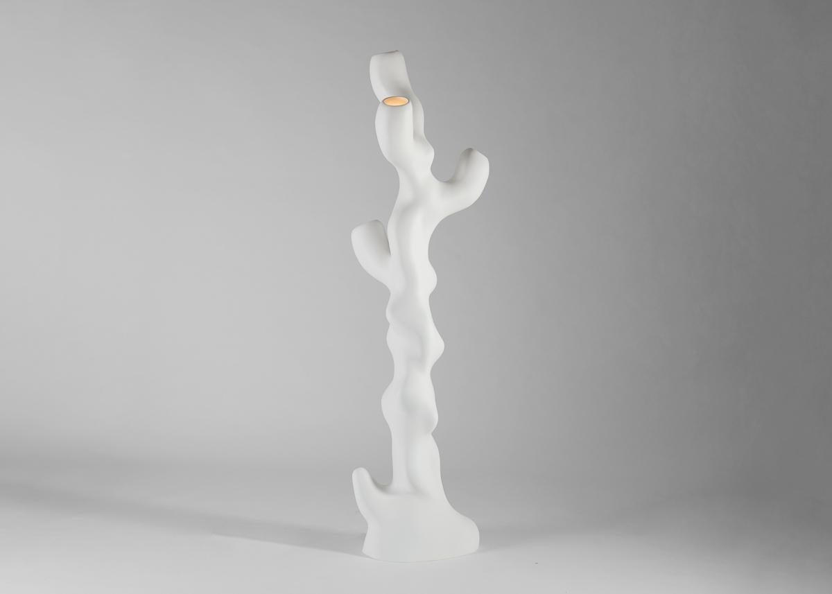 XXIe siècle et contemporain Lampadaire blanc Emma Donnersberg & Abel Carcamo, Penzai, France, 2022 en vente