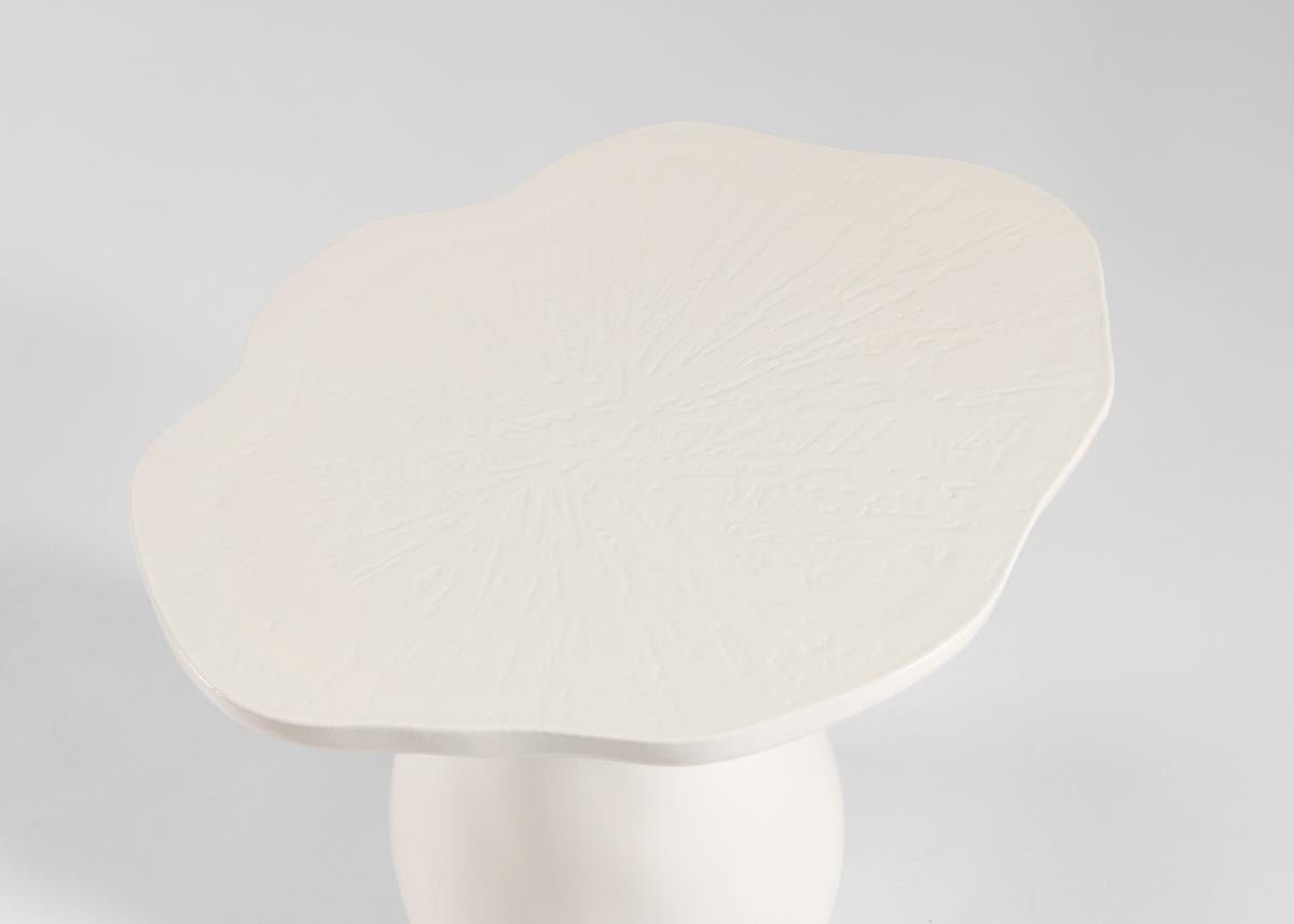 French Emma Donnersberg, Glazed Ceramic Mushroom Side Table, France, 2022 For Sale