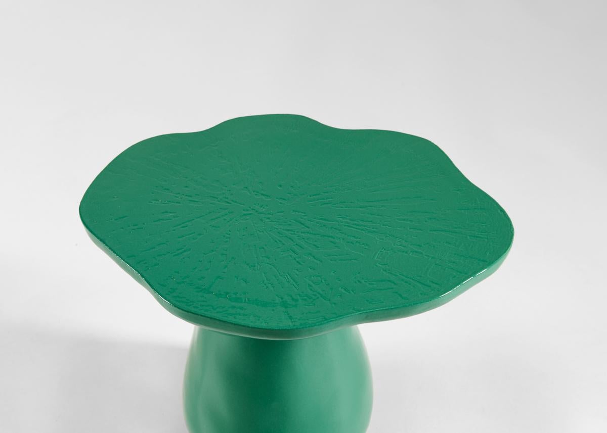 XXIe siècle et contemporain Table d'appoint champignon en céramique émaillée Emma Donnersberg, France, 2022 en vente