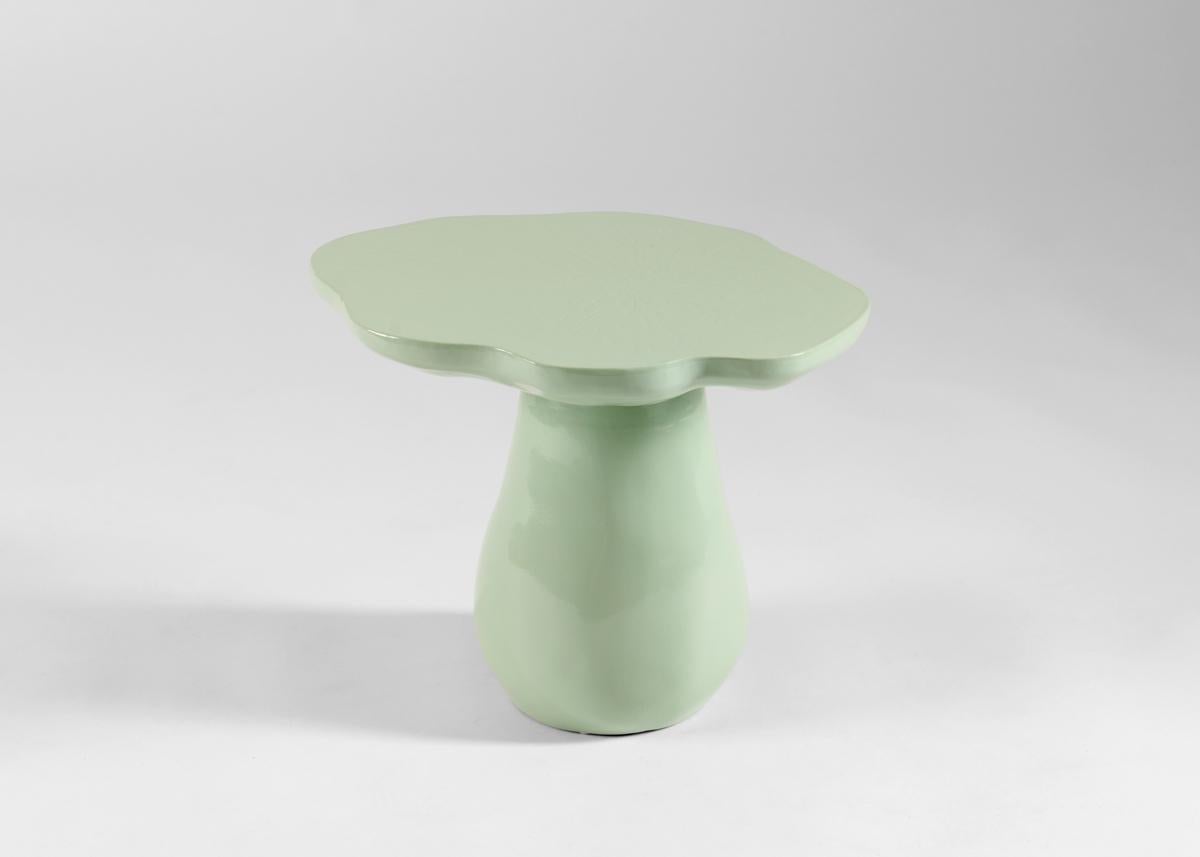 XXIe siècle et contemporain Table d'appoint champignon en céramique émaillée Emma Donnersberg, France, 2022 en vente