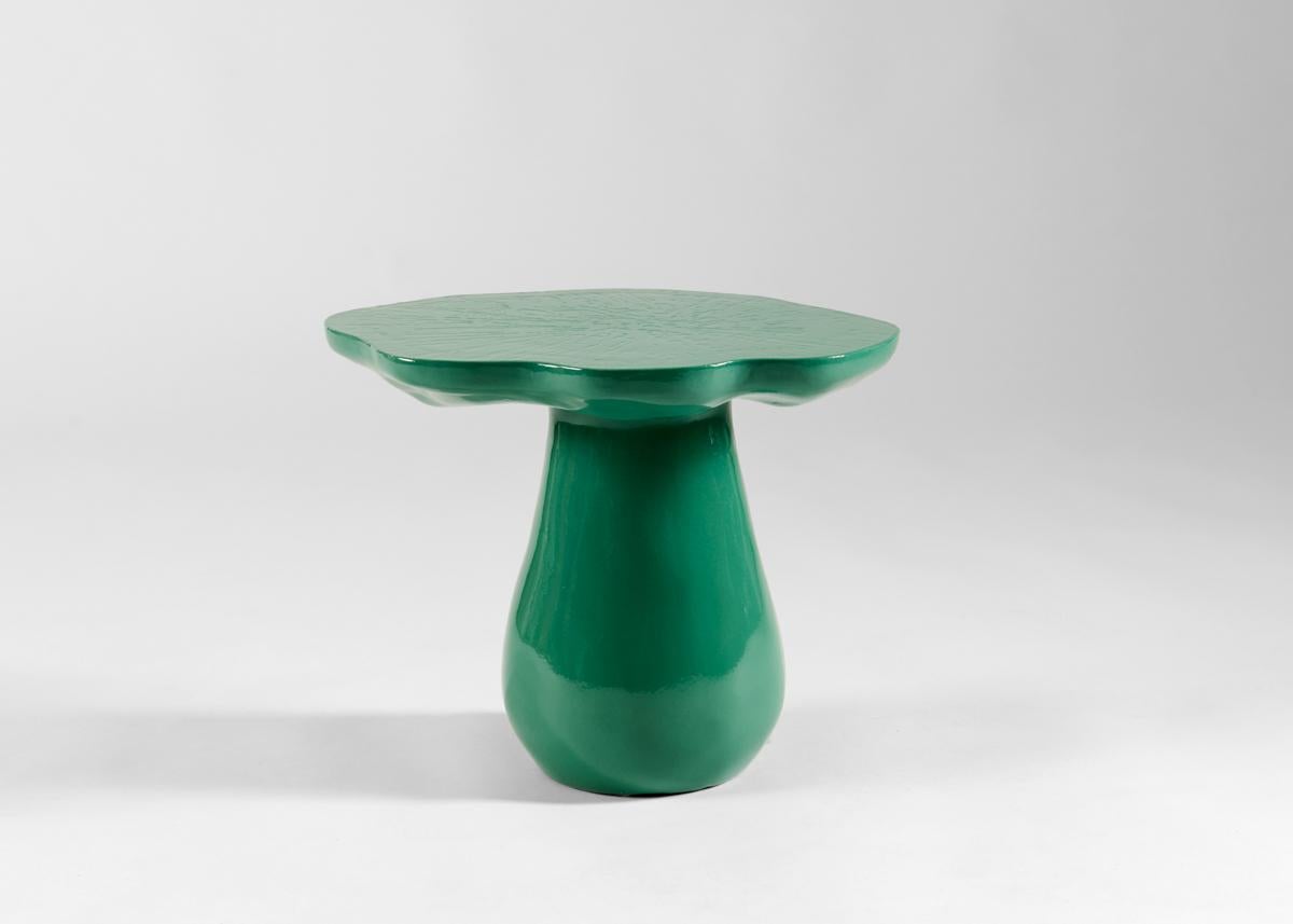 Emma Donnersberg, Glazed Ceramic Mushroom Side Table, France, 2022 For Sale 3