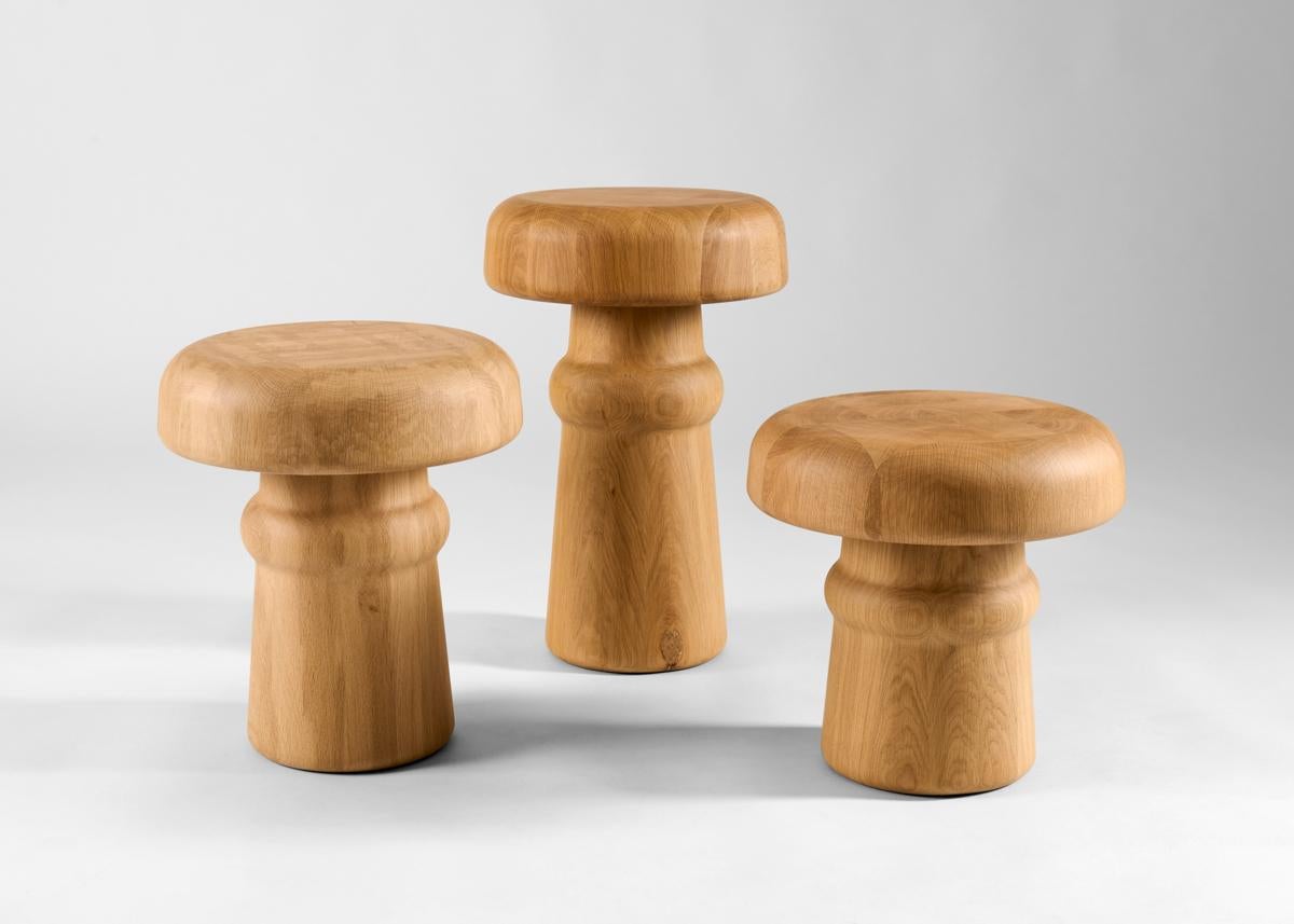 Wood Emma Donnersberg, Large Cepe, Mushroom Side Table, France, 2022 For Sale