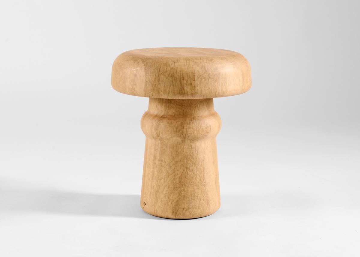 Wood Emma Donnersberg, Medium Cepe, Mushroom Side Table, France, 2022 For Sale