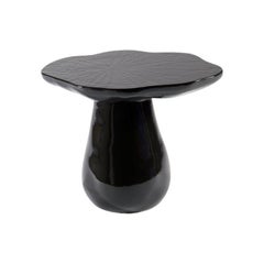 Emma Donnersberg, Organika Black, Glazed Mushroom Side Table, France, 2022