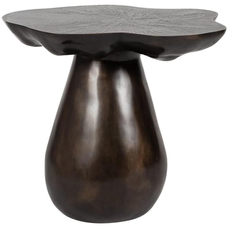 Emma Donnersberg, "Organika" Bronze Side Table, France, 2017