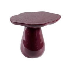 Emma Donnersberg, Organika Eggplant, Glazed Mushroom Side Table, France, 2022