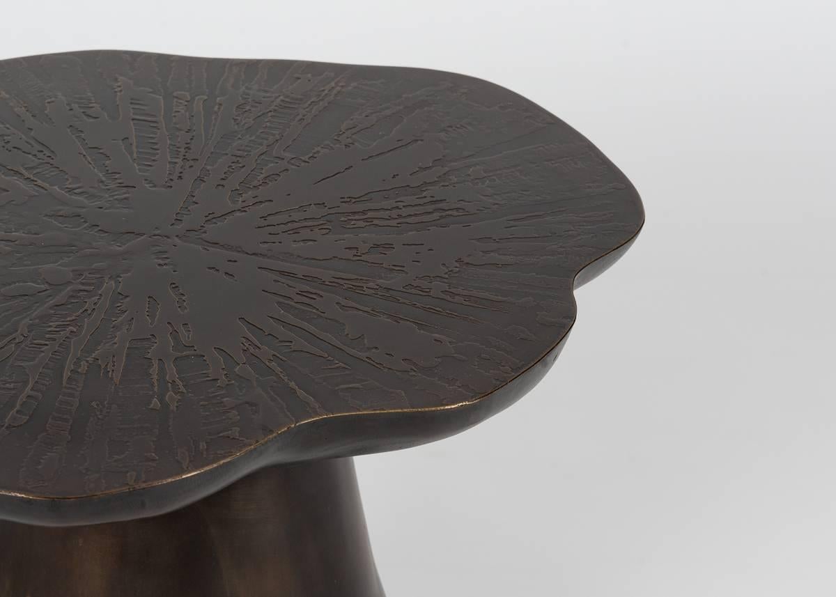 Français Emma Donnersberg, Organika, petite table d'appoint champignon en bronze, France, 2017 en vente