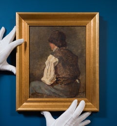 Portrait of a Young Boy Seen from Behind