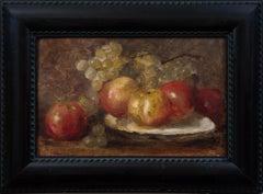 Still Life with Fruits, Oil on Canvas, Signed, Circa 1911