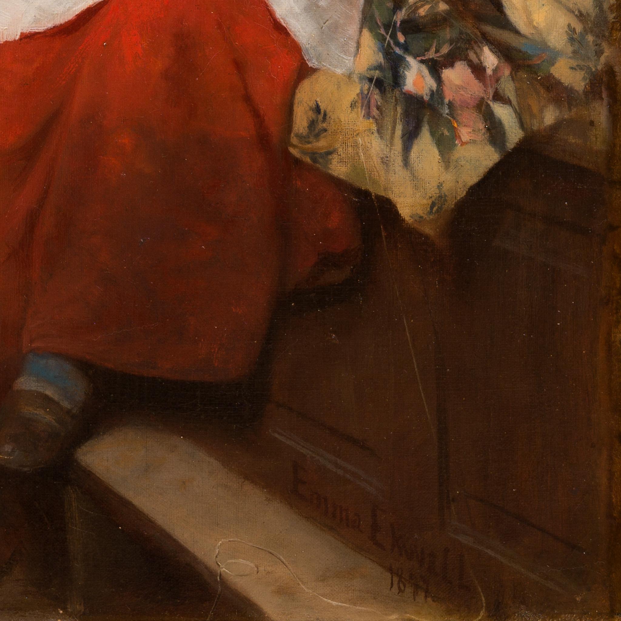 L'avvolgitore di lana (1877) dell'artista svedese Emma Ekwall in vendita 4