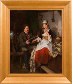 The Wool Winder (1877) by Swedish Female Artist Emma Ekwall