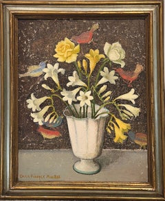 Female American Artist Emma Fordyce MacRae Floral Still Life Painting