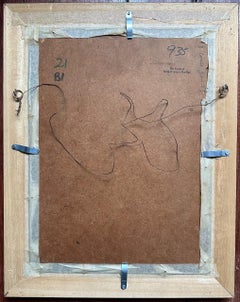 Yellow Roses in Hopi Pot, American 20th Century Female Artist