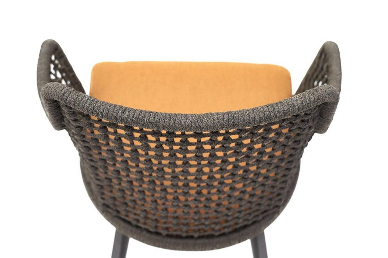 Modern Emma Garden Chair with Armrest Designed by Monica Armani For Sale