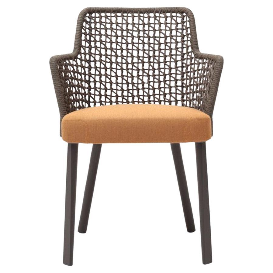 Emma Garden Chair with Armrest Designed by Monica Armani For Sale