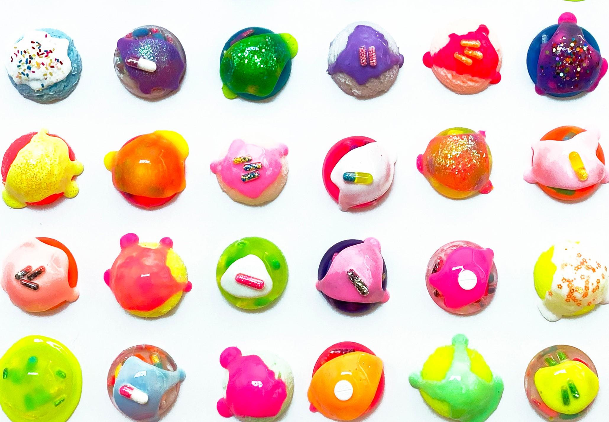 Gelato psicoattivo - Mixed Media Art Pop Art di Emma Gibbons
