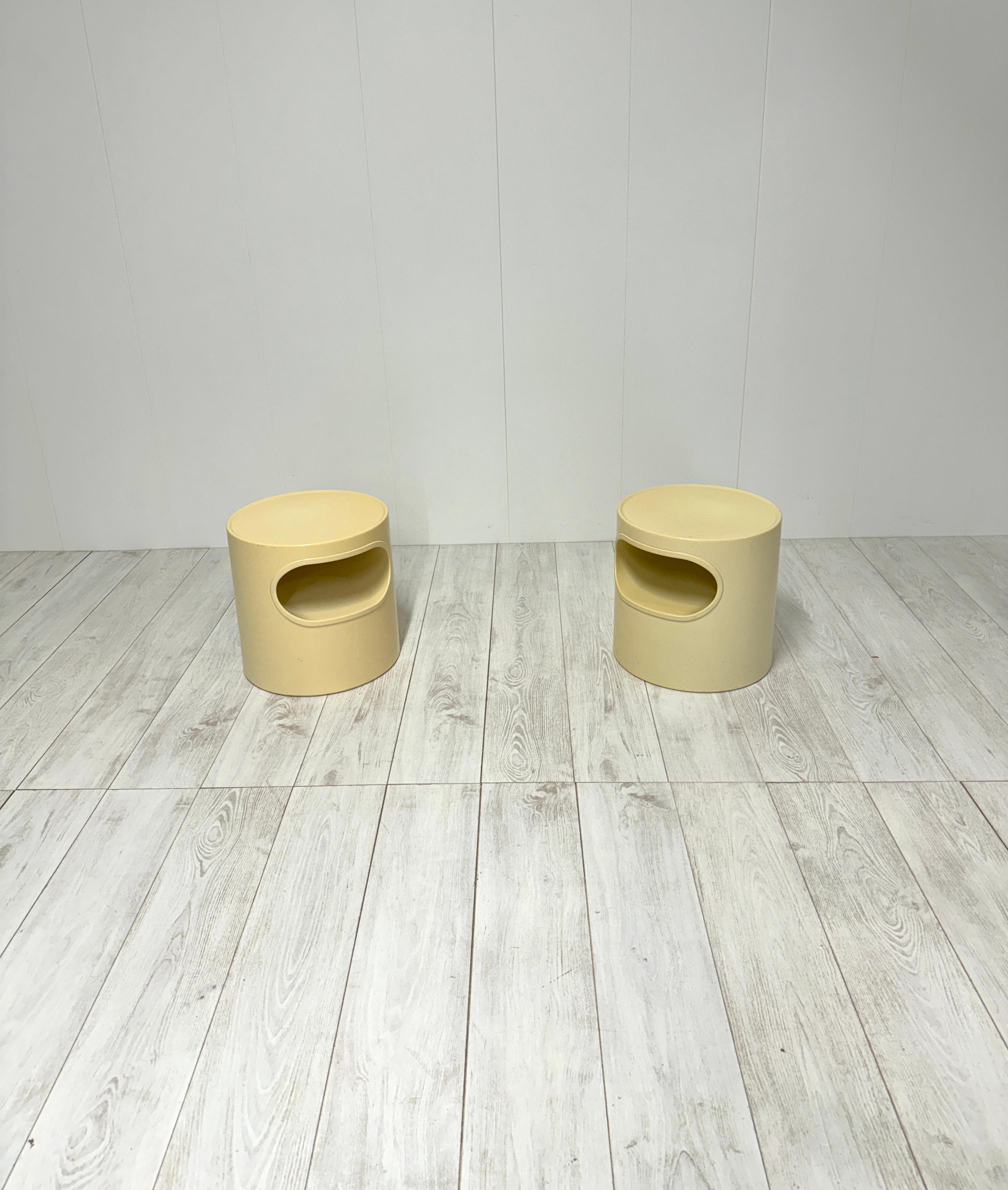 Italiano Emma Gismondi Schweinberger, Coppia di comodini Giano Giano Vano, Artemide '70.
