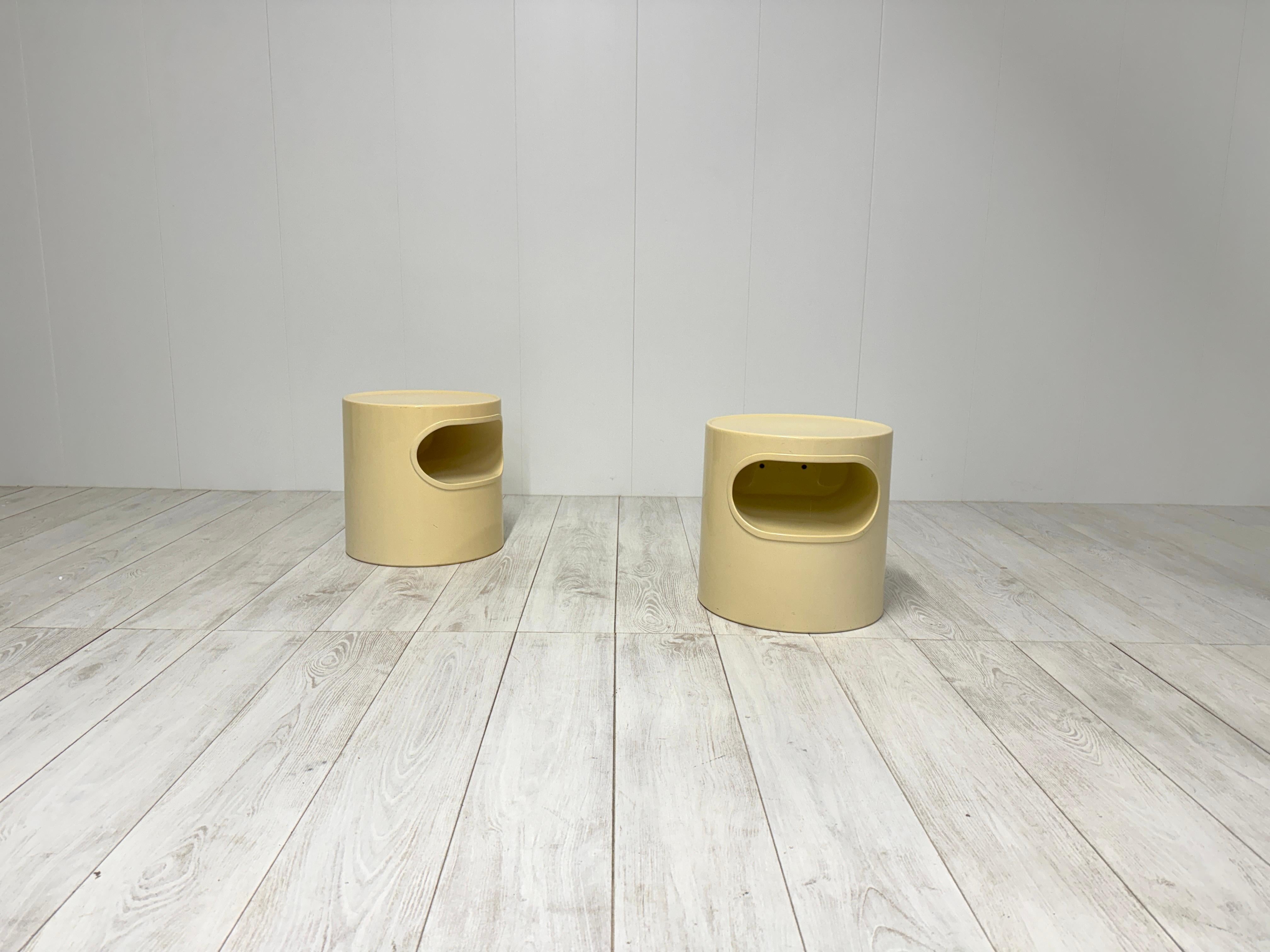 Fine XX secolo Emma Gismondi Schweinberger, Coppia di comodini Giano Giano Vano, Artemide '70.