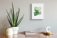 Golden Green 10 (Abstract Painting)