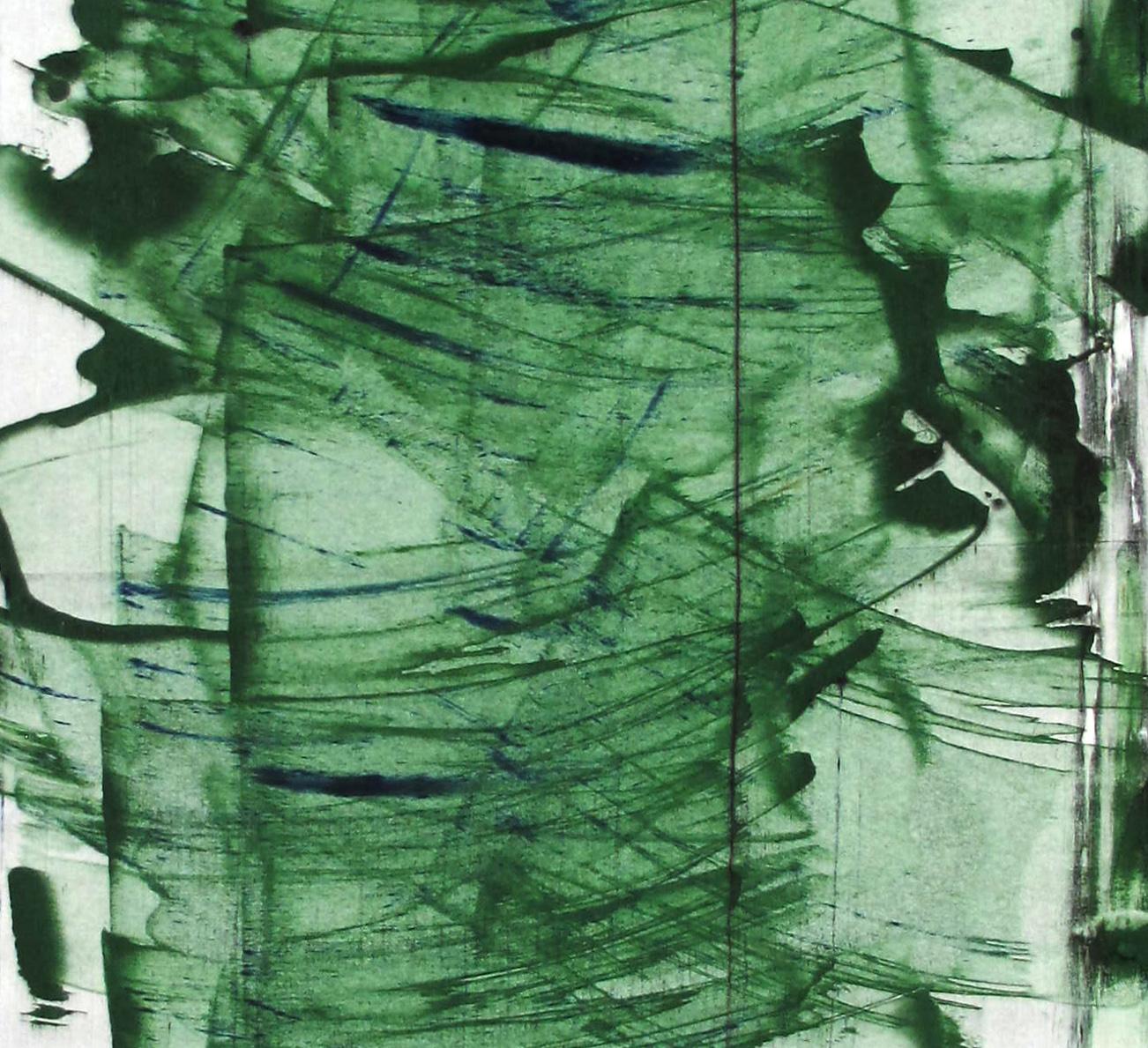 8 (peinture abstraite)
Acrylique et pigments sur papier - Non encadré.

Emma Godebska est une artiste abstraite française qui vit à Nîmes, en France.

Son utilisation de pigments naturels, reflétant la nature elle-même, est en dialogue avec la