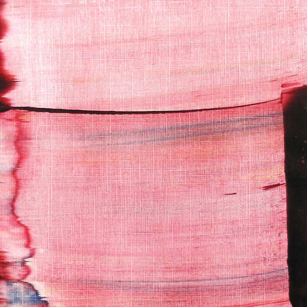 Memento 01 (Abstract Painting) - Pink Abstract Drawing by Emma Godebska