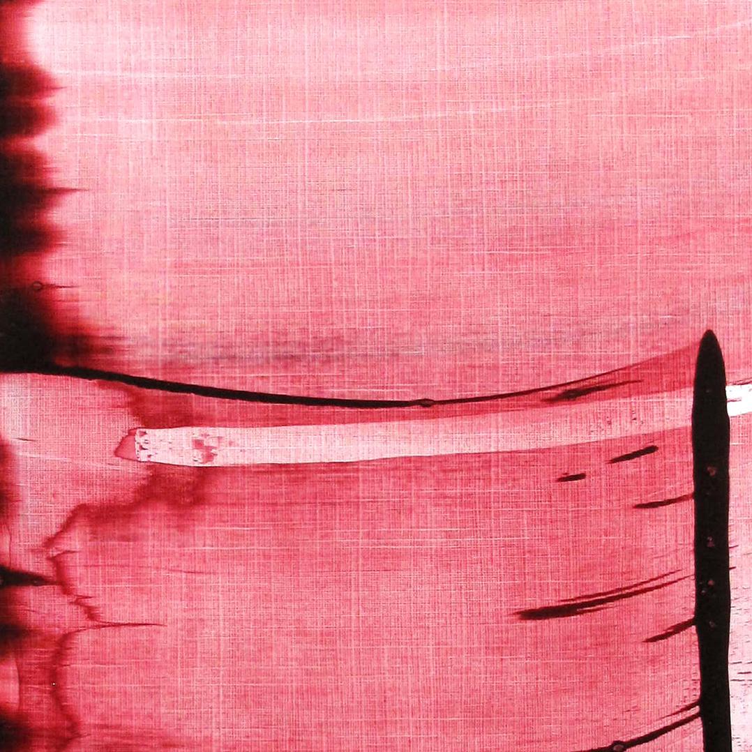 Memento 03 (Abstract Painting) - Pink Abstract Drawing by Emma Godebska