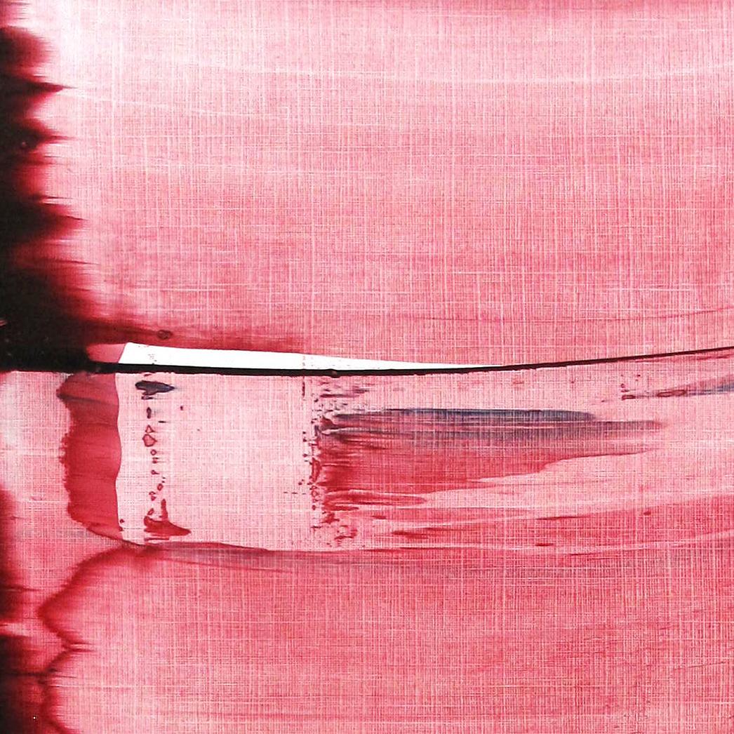 Memento 04 (Abstract Painting) - Pink Abstract Drawing by Emma Godebska
