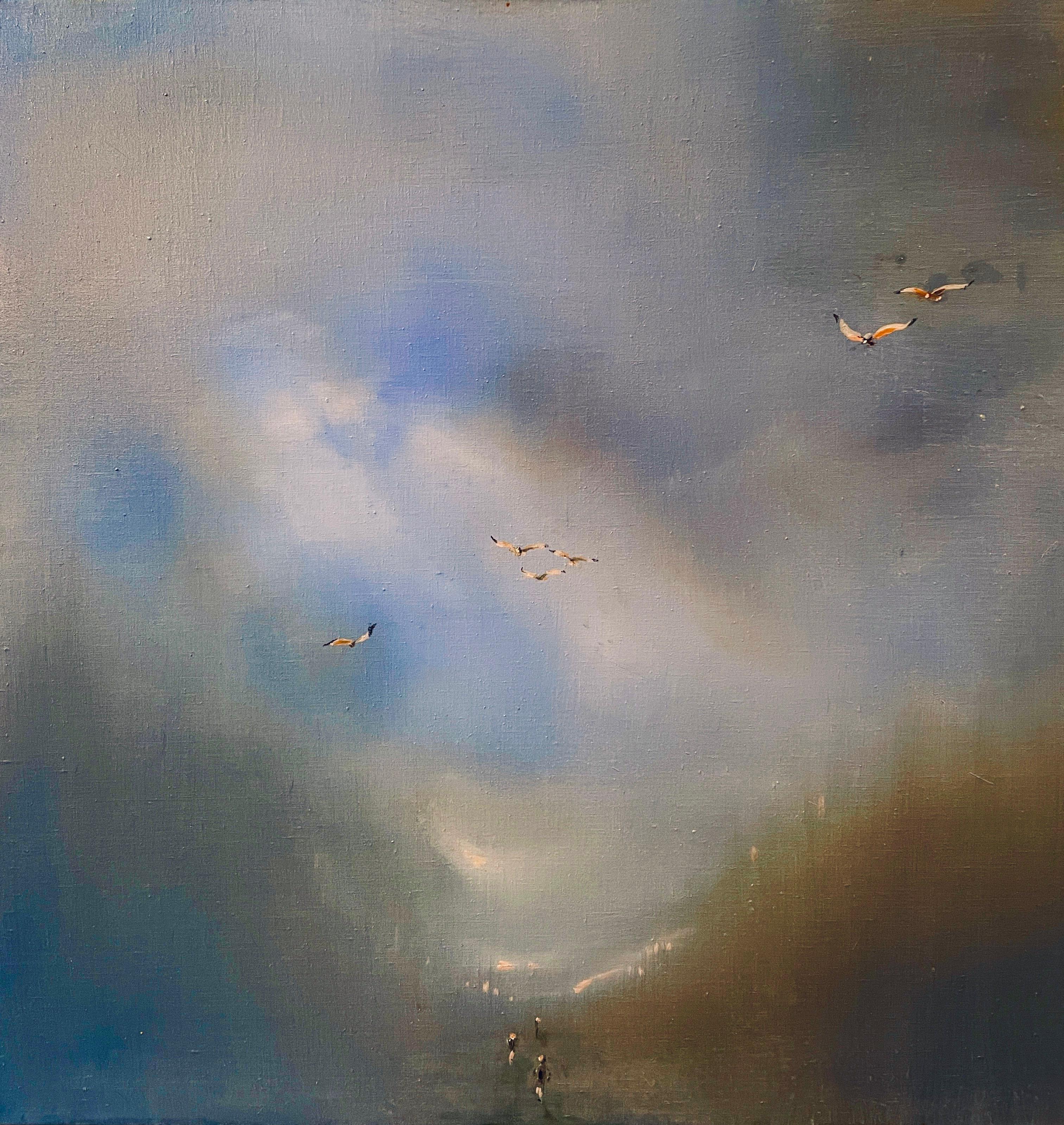 Borderlands 1 & 2, Diptychon, Originalgemälde, zeitgenössisch, Landschaft (Zeitgenössisch), Painting, von Emma Hartley