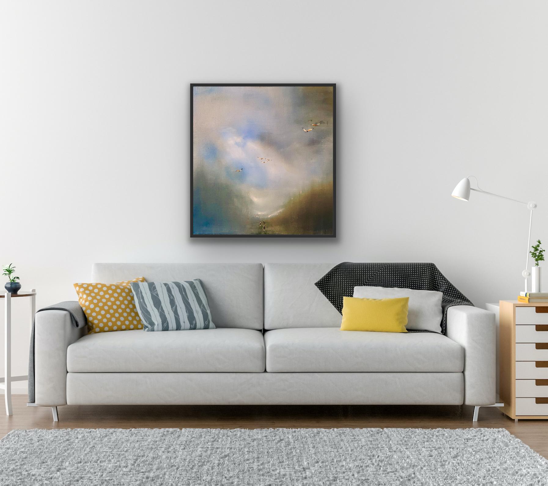 Borderlands 1 & 2, Diptychon, Originalgemälde, zeitgenössisch, Landschaft im Angebot 4